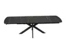 Esstisch MAXIE - ausziehbar, LB ca. 190x98 cm, Glaskeramik, Anthrazit Struktur