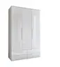 Kleiderschrank - B ca. 126 cm, Weiß