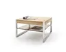 Couchtisch - LBH ca. 65x65x38 cm, Asteiche massiv