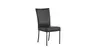 Stuhl Penthouse - Leder, Schwarz, 4 Fuß, Metall, Schwarz