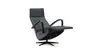 Relaxsessel Girona - Relaxfunktion (motorisch), Leder, Graphit
