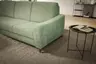Ecksofa Colombia - Longchair links und 2,5-Sitzer, Stoff, Braungrün