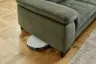 Ecksofa - 3-Sitzer mit Ecke rechts, Kopfteil verstellbar, Stoff, Moos