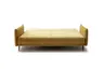 Schlafsofa Nettuno - 3-Sitzer, inkl. Schlaffunktion, Velour, Senfgelb