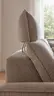 Ecksofa Tulsa KS - 2,5-Sitzer, Spitzecke und 1,5-Sitzer mit Anstellhocker aufklappbar rechts, inkl. Kopfstütze, AL verstellbar und Schlaffunktion, Stoff, Graubeige