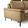  Sofa Anna - 3-Sitzer inkl. Relaxfunktion (motorisch), Kopfstützen, Leder, Cognac