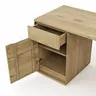 Sideboard Amora - schwenkbar, Wildeiche massiv bianco