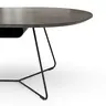Couchtisch Fano - LBH ca. 121x75x38 cm, HPL Laminat, Graubraun