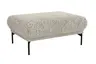 Hocker Joana - LB. ca. 100x73 cm, Stoff, Beige