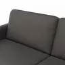 Sofa Enna - 3,5-Sitzer, Leder, Anthrazit