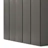 Drehtürenschrank Loretto - B ca. 254 cm, Melamin matt, Anthrazit