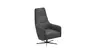 Relaxsessel Rufus - inkl. Relaxfunktion, Leder, Anthrazit