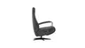 Relaxsessel Girona - Relaxfunktion (motorisch), Leder, Schwarz