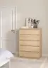 Kommode - B ca. 77 cm, Jackson Hickory Nachbildung
