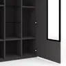 Vitrine Medio - Melamin, Schiefergrau