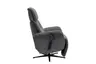 TV-Sessel MARLON - drehbar, Relaxfunktion, Kopfteilverstellung, Stoff, Graublau