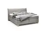  Boxspringbett HADAI- Liegefläche ca. 180x200 cm, Stoff, Anthrazit, Bonell, Inkl. Topper