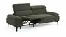 Sofa Felipa - 3-Sitzer inkl. Relaxfunktion (motorisch) und Kopfteil verstellbar, Stoff, Dunkelgrün
