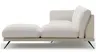 Ecksofa Valdemoro - 2,5-Sitzer mit  Longchair rechts inkl. Rückenlehne verstellbar, Stoff, Creme