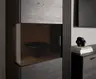 Vitrine Estana - Eiche massiv, Anthrazit