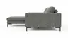 Ecksofa Solano - Longchair Links mit 1,75-Sitzer, Stoff, Dunkelgrau