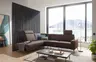 Ecksofa - Ecke links mit 3-Sitzer, Stoff, Dunkelgrau