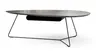 Couchtisch Fano - LBH ca. 121x75x38 cm, HPL Laminat, Graubraun