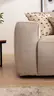 Ecksofa Lilaia - 3-Sitzer XL links, Ecke mit 1,5-Sitzer XL Tief, Stoff, Kaschmir