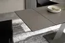 Esstisch Iseo - LB ca. 140x80 cm, ausziehbar, Keramik, Grau