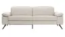 Sofa Rafaela 2.0 - 3-Sitzer inkl. 1x Relaxfunktion und Kopfteile verstellbar, Stoff, Champagner