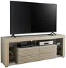 TV-Lowboard - mit Beleuchtung, B ca. 179 cm, Kaschmir, Riva Eiche Nachbildung