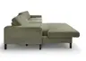 Ecksofa CALM MOVE 2.0 - Longchair links mit 2,5-Sitzer, Schlaffunktion, Feincord, Olive