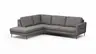 Ecksofa  Enna - Ecke links, 3-Sitzer, Sitzvorzug (motorisch), Stoff, Graphit