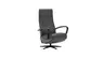 Relaxsessel Girona - Relaxfunktion (motorisch), Leder, Schwarz