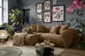 Ecksofa - Longchair links mit 2-Sitzer, Stoff, Amber