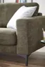 Ecksofa Oviedo - Longchair links mit 1,5-Sitzer, Stoff, Braungrün