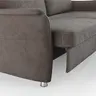 Sofa Arima  H - 2,5-Sitzer inkl. Sitzvorzug (motorisch) und Armlehnen verstellbar, Stoff, Dunkelbraun
