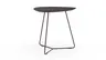 Ecktisch Fano - LBH ca. 59x50x50 cm, Fenix, Aubergine