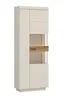 Vitrine - mit Beleuchtung, B ca. 75 cm, Kaschmir, Coast Evoke Eiche Nachbildung