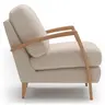 Sessel Karasu - Chic, Stoff, Creme