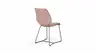 Stuhl Penthouse - Leder, Mauve, Kufen, Anthrazit