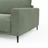 Ecksofa Solero 2.0 - Longchair groß mit 1,5-Sitzer rechts, Stoff, Olivgrün