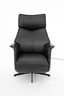 Sessel - Relaxfunktion motorisch, Leder, Schwarz