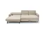 Ecksofa CALM MOVE 2.0 - Longchair links mit 2,5-Sitzer, Schlaffunktion, Feincord, Sand