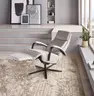 Relaxsessel Avela Relax - Größe L, Kopf-/ Fußteil und Rückenlehne verstellbar, Leder, Steingrau