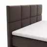 Boxspringbett Alpin Luxe - Liegefläche ca. 160x200 cm, Stoff, Dunkelbraun