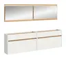 Garderobe - mit Beleuchtung, Weiß, Artisan Eiche Nachbildung
