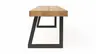 Holzbank Clifton - Breite ca. 220cm, Wildeiche massiv, natur