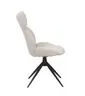 Stuhl MIRNA - drehbar, Stoff, Beige