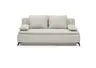 Sofa JANIN - 2-Sitzer, Schlaffunktion mit Bettkasten, Stoff, Beige